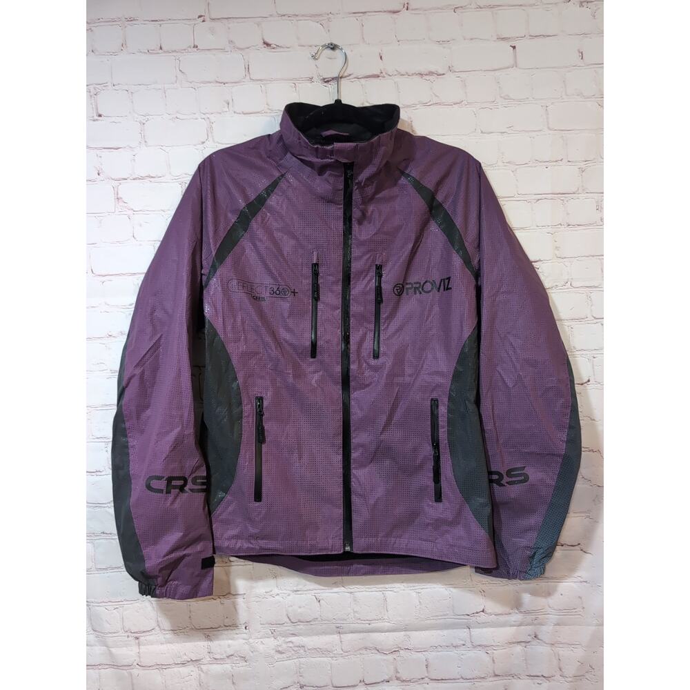 PROVIZ Reflect360+ CRS Women 8 Fully Reflective Purple Jacket Cycling Waterproof